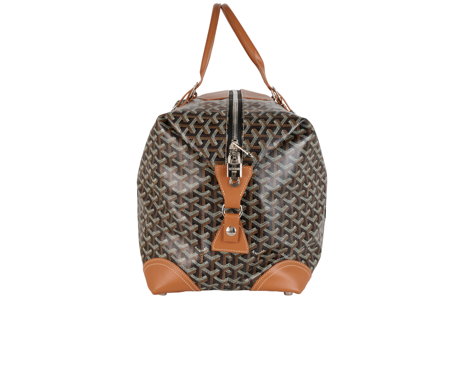 Bowling 55 Travel Bag, &pound;1,800, Handbags, Black/Tan, Canvas, Side view